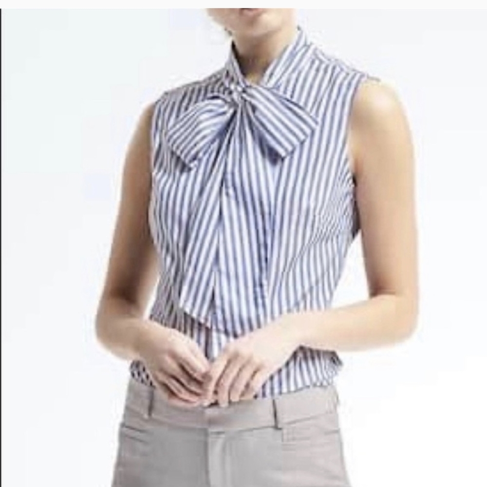 Banana Republic Riley Sleeveless Button Down Blouse
